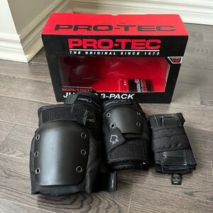Pro-Tec - Street Gear Jr 3 Pack, Black, Youth Medium